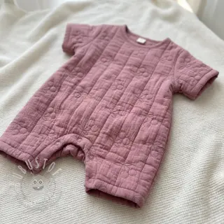 Double gauze/musselin STEPPED Cherries mauve