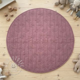 Double gauze/musselin STEPPED Cherries mauve