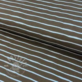 Jersey Stripes dark khaki