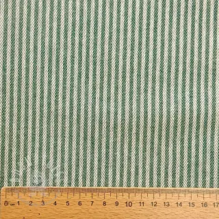 Dekostoff DOBBY Colored stripe army green