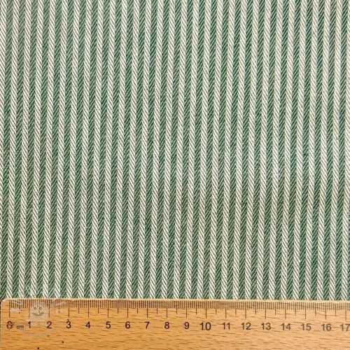 Dekostoff DOBBY Colored stripe army green
