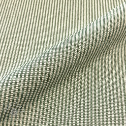 Dekostoff DOBBY Colored stripe army green