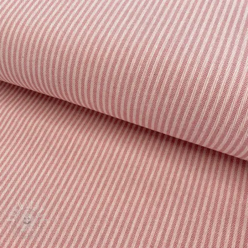 Dekostoff DOBBY Colored stripe blush