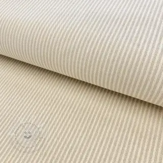 Dekostoff DOBBY Colored stripe linen