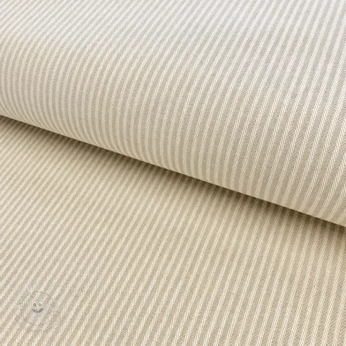 Dekostoff DOBBY Colored stripe linen