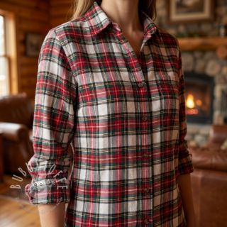 Baumwollstoff LIGHT FLANNEL Check design D