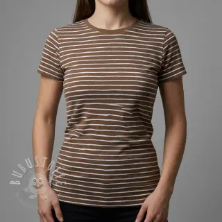 Jersey Stripes dark khaki