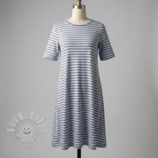 Jersey Stripes dusty blue