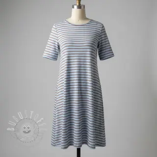 Jersey Stripes dusty blue