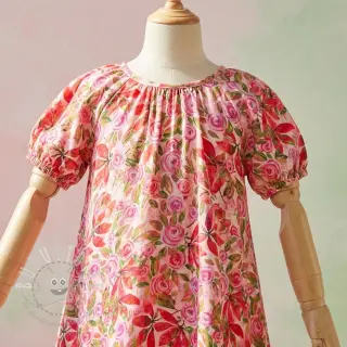 Viskosestoff RAYON POPLIN Printed Rosie design A