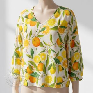 Viskosestoff RAYON POPLIN Fruity design D