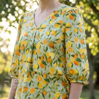 Viskosestoff RAYON POPLIN Fruity design E