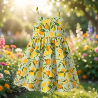 Viskosestoff RAYON POPLIN Fruity design E