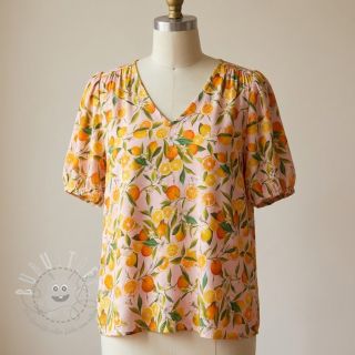 Viskosestoff RAYON POPLIN Fruity design F
