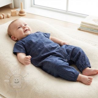 Baumwollstoff JEANS Chambre dark blue