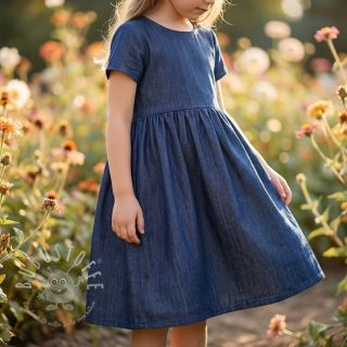 Baumwollstoff JEANS Chambre dark blue