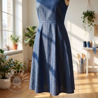 Baumwollstoff JEANS Chambre dark blue