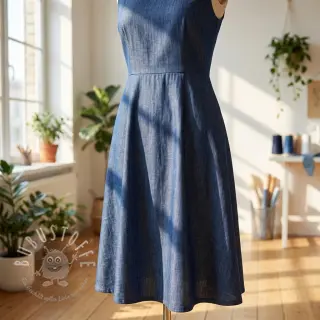 Baumwollstoff JEANS Chambre dark blue