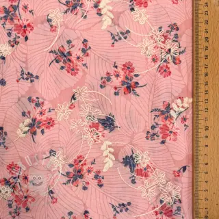Baumwollstoff mit Beimischung Burny lovely pink