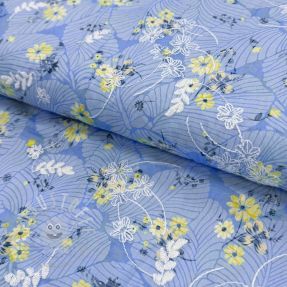 Baumwollstoff mit Beimischung Burny lovely blue