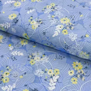Baumwollstoff mit Beimischung Burny lovely blue