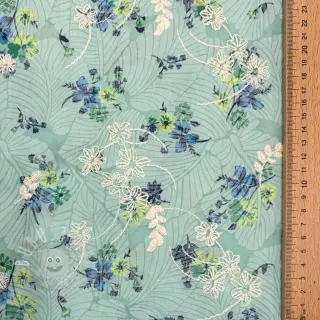 Baumwollstoff mit Beimischung Burny lovely green