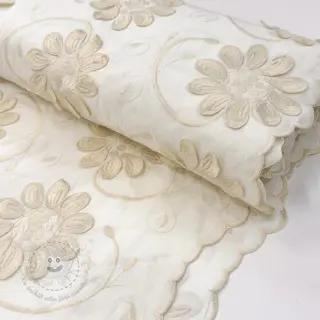 Baumwollstoff EMBROIDERY Bellagio butter