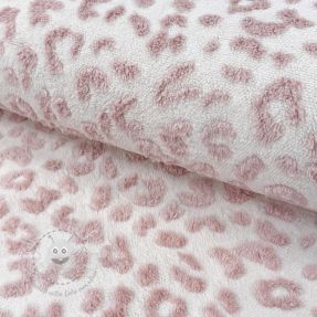Mantelstoff TEDDY Panthera old pink