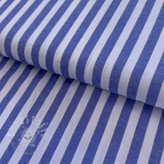 Baumwollstoff YARN DYED BIG Stripes blue