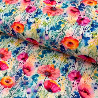 Viskosestoff leinen Bright and bold design C