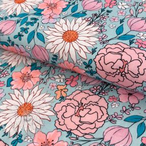 Viskosestoff leinen Bright and bold design D