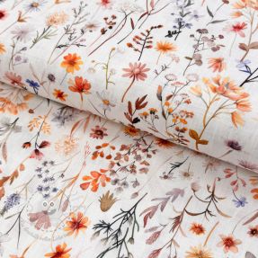 Viskosestoff leinen Flower sea design B