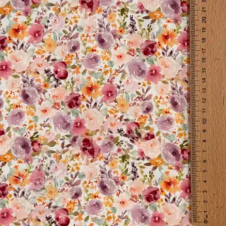 Viskosestoff leinen Floral design C