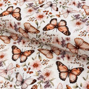 Viskosestoff leinen Botanic design C