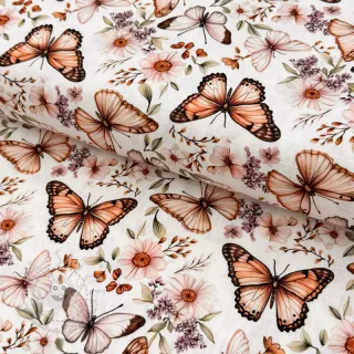 Viskosestoff leinen Botanic design C