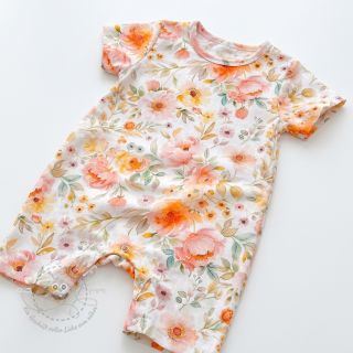 Viskosestoff leinen Floral design A