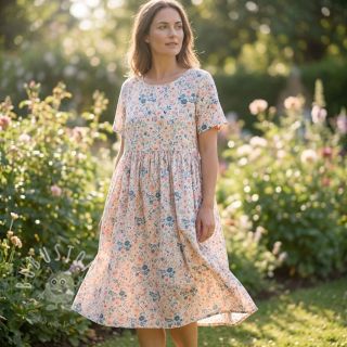 Viskosestoff leinen Sweet and small design C