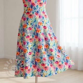 Viskosestoff leinen Bright and bold design C