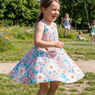 Viskosestoff leinen Bright and bold design D