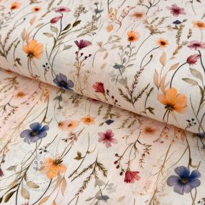 Viskosestoff leinen Botanic design A