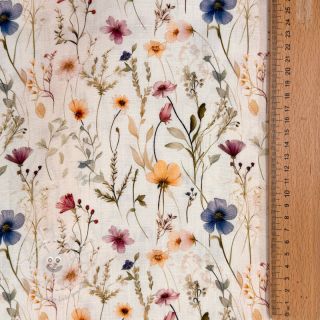 Viskosestoff leinen Botanic design A