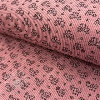 Cord STRETCH Tractors old pink