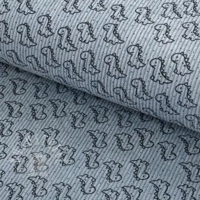 Cord STRETCH Little dino old blue