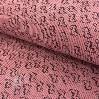 Cord STRETCH Little dino old pink