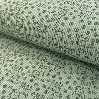 Cord STRETCH Little deer old green
