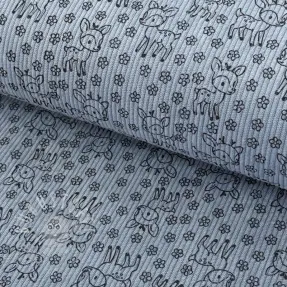 Cord STRETCH Little deer old blue