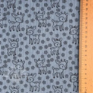 Cord STRETCH Little deer old blue