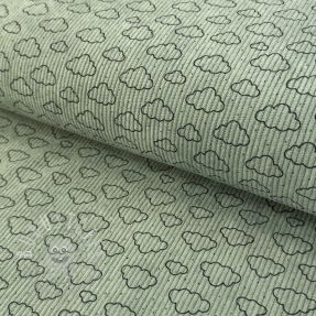 Cord STRETCH Little clouds old green