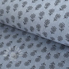 Cord STRETCH Little flower old blue