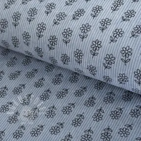 Cord STRETCH Little flower old blue